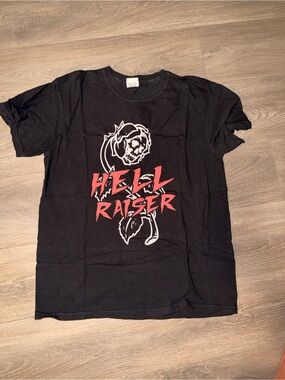 Black Hell Raiser Graphic Short Sleeve Tee